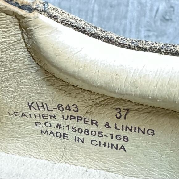 Alegria Womens Khloe Clogs Shoes Brown Leather Distressed Size 37 US 6.5 - Picture 3 of 8